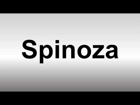 How to Pronounce Spinoza