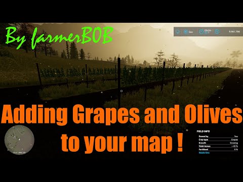 How to add Grapes and Olives to your map permanently!