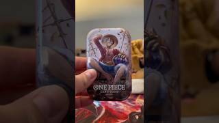 Luffy tin opening #shorts #onepiece #onepiecetcg #packopening #unboxing #anime #youtube #luffy y