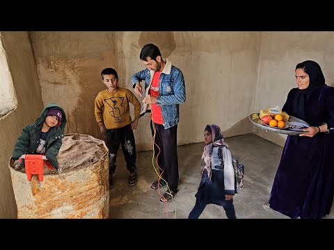 Electrifying Grandpa's new house, with the help of Ruqyeh and Reza