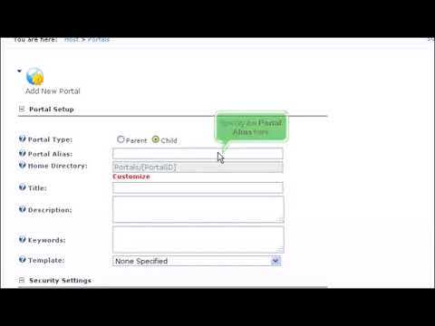 19) How to host multiple portals in the same DotNetNuke installation