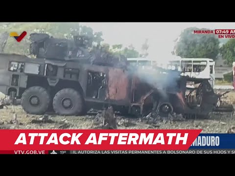 Venezuelan media shows aftermath of US Maduro capture operation