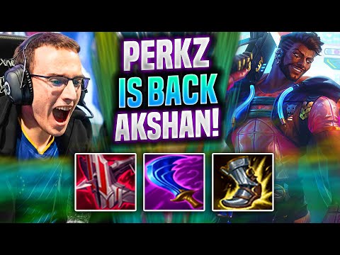 PERKZ BRINGS BACK AKSHAN! - Perkz Plays Akshan MID vs Viktor! | Preseason 2022