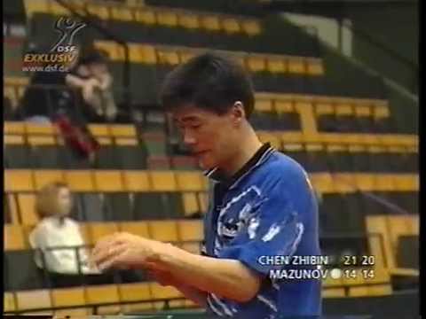 Tischtennis Bundesliga: Chen Zhibin vs Dmitry Mazunov 1998