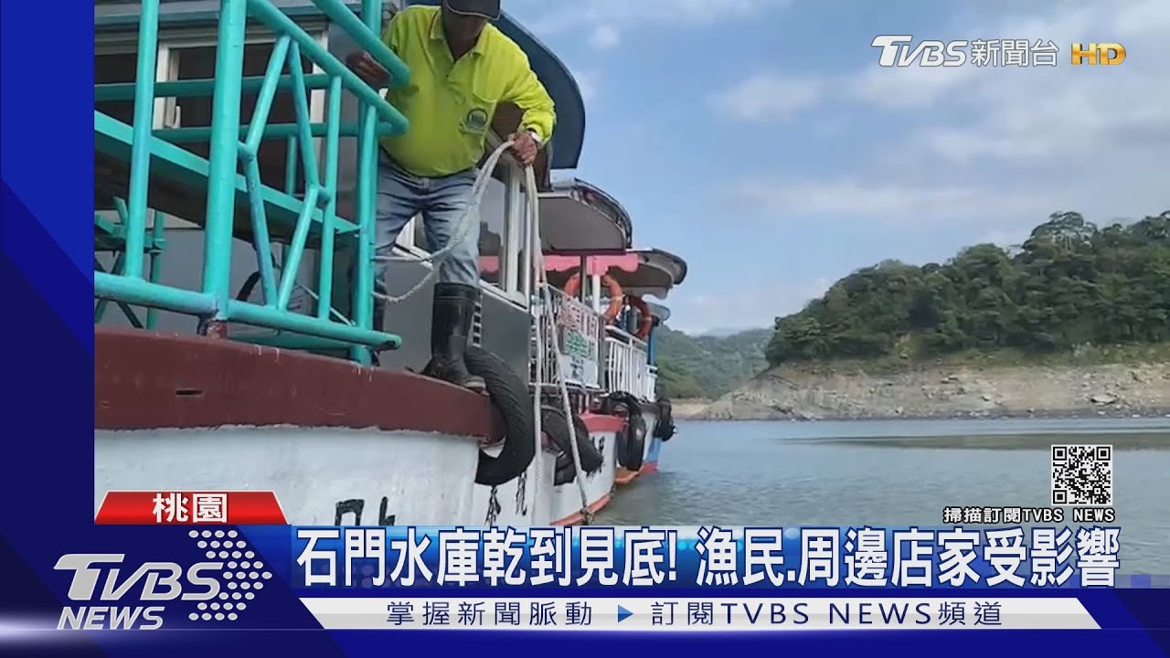 石門水庫乾到見底！　水位史上第2低 