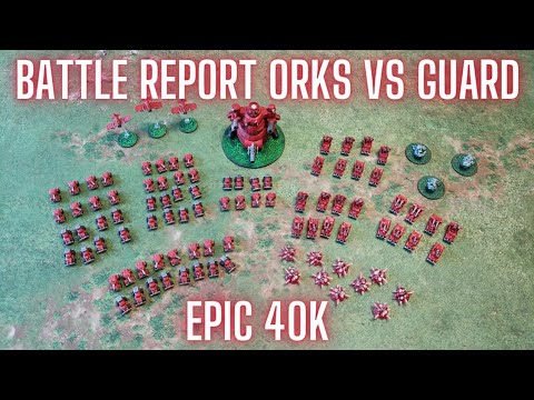 Epic 40k Live Battle Report 3000pt Orks Vs Guard