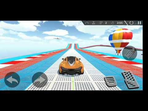 Impossible Stunt Car Tracks 3D: Green Car Driving Stunts Levels 13 & 14 - Android GamePlay