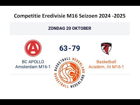 Apollo MU16-1 vs UBALL MU 16-1 - 20/10/2024