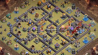 【クラクラ】つまようじさんのオデヒースピアスローワーラッシュ TH18全壊