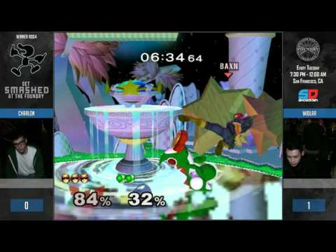 Get Smashed at the Foundry #81 - Winner Ro64: Charlon (Fox/Captain Falcon) vs Widlar (Yoshi)