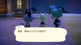 寝るときの格好 (ジャックxジュン)【あつ森】