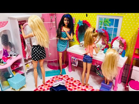 Barbie Chelsea Stacie Skipper Morning Routine!!