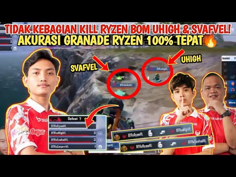 Ryzen Melawak!😂Tidak Kebagian Kill Ryzen Bom UHIGH & SVAFVEL!😂 Akurasi Granade RYZEN 100% TEPAT🔥