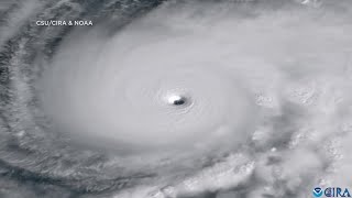Satellite timelapse of Category 5 Hurricane Melissa