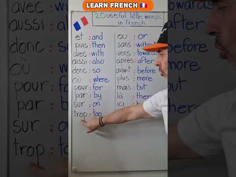 20 useful little Words in French to know! ☝️ | Learn French Grammar and Vocabulary with us #french