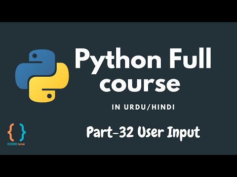 Python Tutorial For Beginners Urduhindi 32 Taking User Input In Python