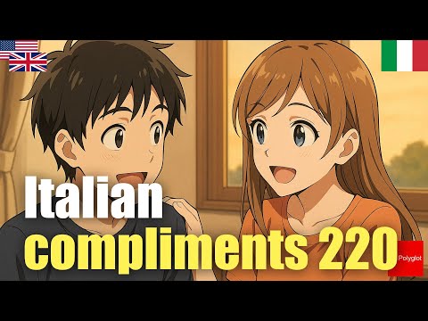 Italian compliments 220 | Passive listening | Must-Know | with hiragana