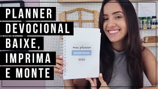 Planner Devocional para Imprimir e Montar em casa