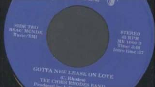The Chris Rhodes Band - Gotta New Lease On Love - Mirage Records 1978