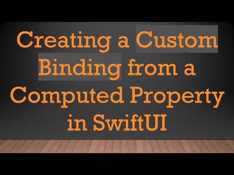 Creating a Custom Binding from a Computed Property in SwiftUI