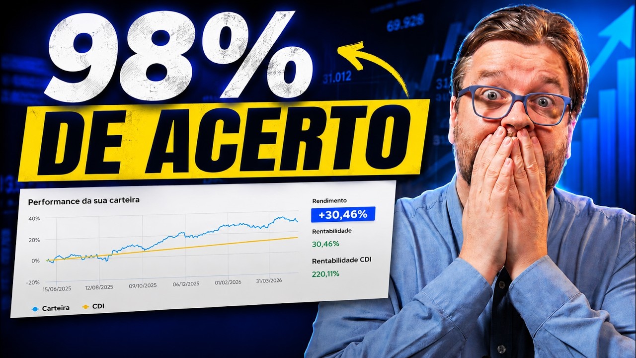 ESSA OPERAÇÃO TEM 98% DE TAXA DE ACERTO E NÃO TEM RISCO