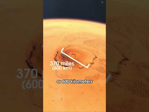 Olympus Mons: the largest volcano in the solar system #mars #volcano
