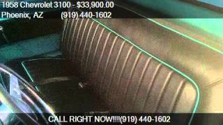 1958 Chevrolet 3100 Apache for sale in Phoenix, AZ 85033 at