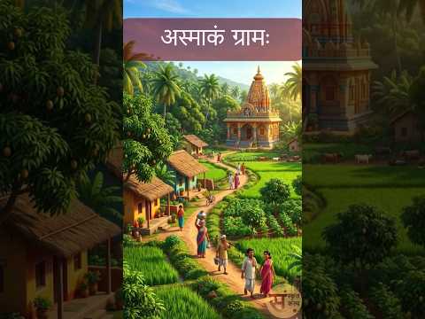 ग्राम्य-जीवनम् | Village Life | ग्रामीण जीवन (गाँव का जीवन) #sanskritkalp