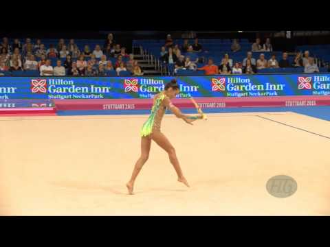 Natela BOLATAEVA (GEO) 2015 Rhythmic Worlds Stuttgart - Qualifications Clubs