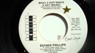 Esther Phillips  What A Difference A Day Makes Rare White Demo