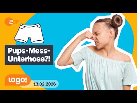 Wie oft pupsen wir am Tag? Diese Unterhose kann es messen | logo!-Nachrichten vom 13.02.26