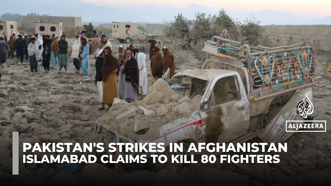 Pakistan claims strikes in Afghanistan killed 80 Taliban fighters; Afghanistan disputes the claim