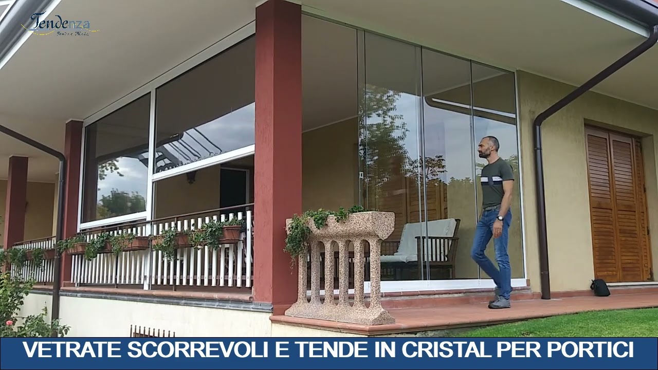 VETRATE E TENDE IN CRISTAL PER PORTICI, UNA FELICE CONVIVENZA!