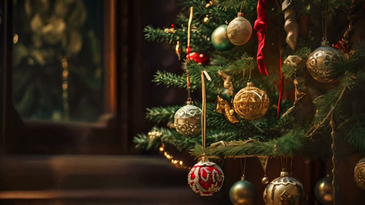 Decorated Christmas tree in the interior of a luxury house, Christmas Tree with Decorations, AI