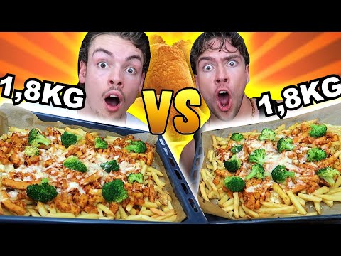 3,6 KG POMMES AUFLAUF WETTESSEN gegen mein BRUDER 🍟🤯