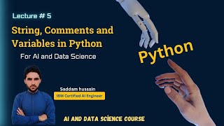 Download the video "String, Comments, and Variables in Python | Lecture 5"