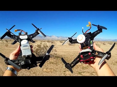 Walkera Runner and Eachine Racer 250 Drones Flying Comparison