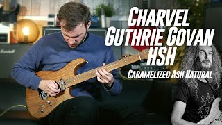 Video thumbnail for CHARVEL Sig Guthrie Govan HSH | Caramelized Ash/Flame Maple, Natural by GAK