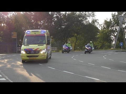 Spoedbegeleiding Ambulance 13-187 naar het AMC Amsterdam vanuit Diemen