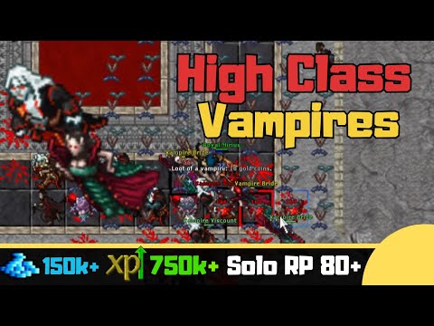RP 80+ Edron Vampires [Tibia Solo Paladin]