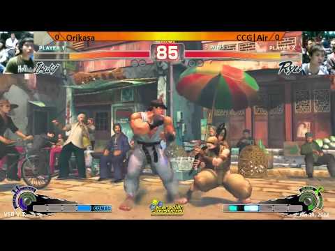Orikasa vs CCG|Air - SSF4AE Singles - Vancouver Street Battle Vol.7