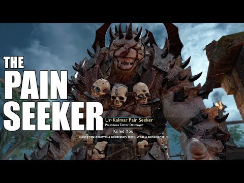 Middle Earth Shadow of War : Unique Orc Encounters & Quotes #22 PAIN SEEKER Olog-Hai