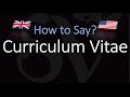 How to Pronounce Curriculum Vitae? (CORRECTLY) Meaning & Pronunciation