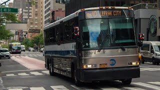 ᴴᴰ⁶⁰ Front POV: MTA Bus Route QM40 East Midtown to Lefrak City onboard a 2006 MCI D4500CL