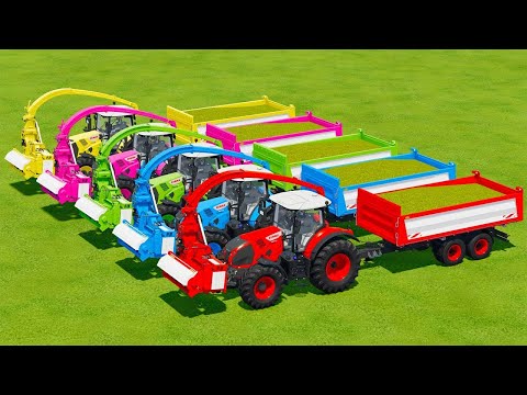 MOWING LUCERNE & MAKE CHAFF WITH FENDT & CLAAS TRACTORS - Farming Simulator 22