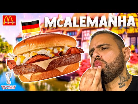 PROVEI O McALEMANHA DO McDONALDS | Sanduíches da Copa 2022 | #ProvandoDelivery