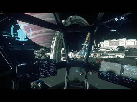 Star Citizen Alpha 3.7 Gameplay - Quick test flight on AMD Vega 56