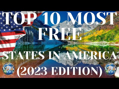 Top 10 Most Free States in America (2023 Edition) BEFORE YOU GO #beforeyougo #mostfreestates #travel