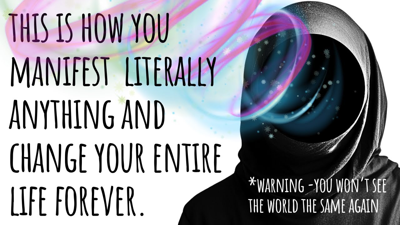 Manifest anything you want. You are a black hole.