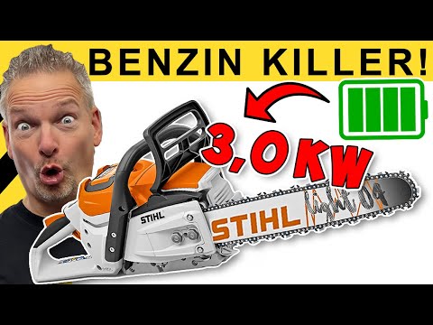 3KW! STÄRKSTE AKKU KETTENSÄGE DER WELT - STIHL MSA 300 vs MS 261 im TEST | WERKZEUG NEWS 195